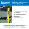 Mini-Net Portable Tennis Net - Patented Oval Tube System