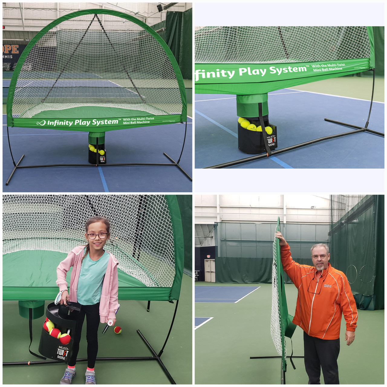 Oncourt Offcourt Infinity Play System for Tennis & Pickleball W Multi-Twist Mini Ball Machine