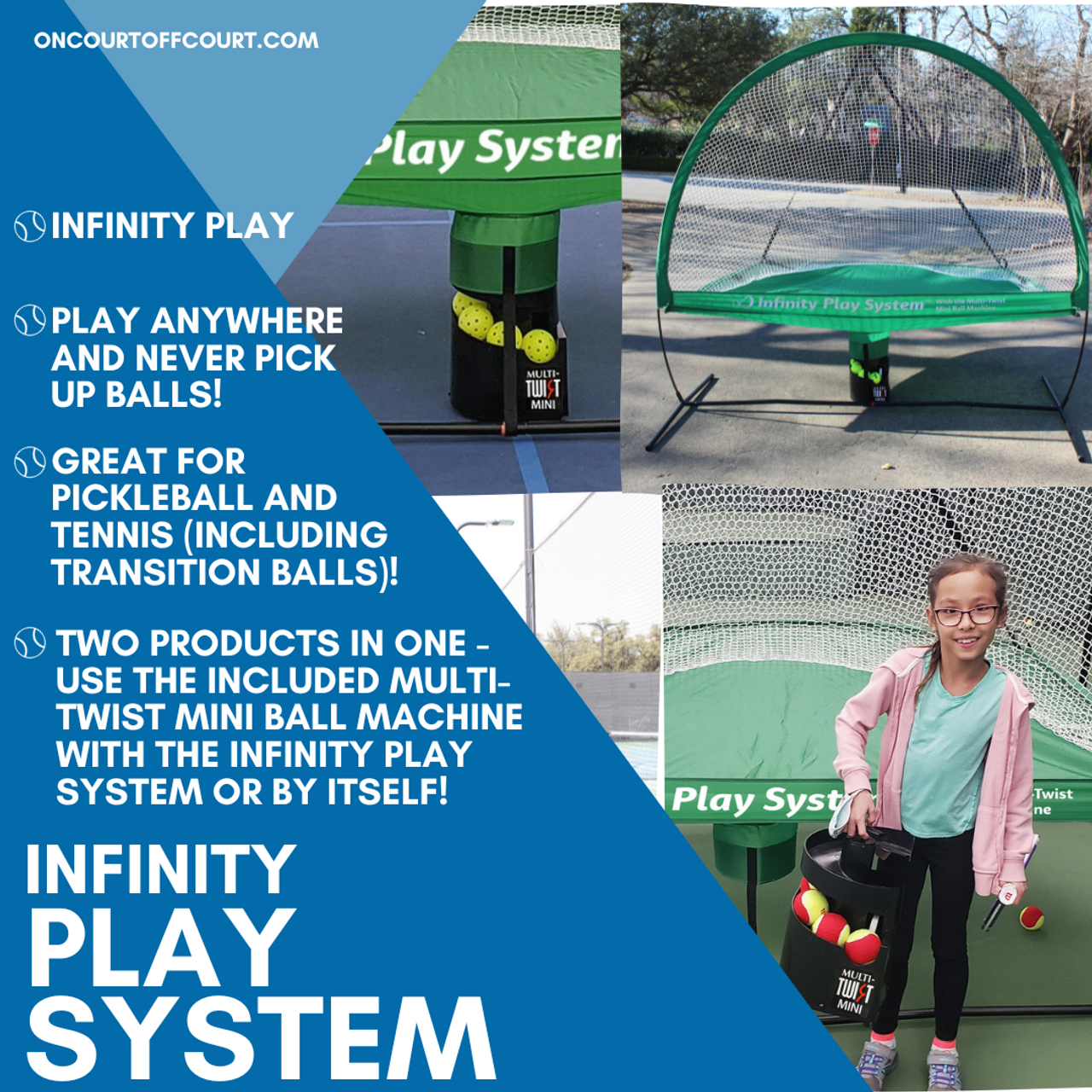  Sports Tutor Multi-Twist - Beginner Pickleball/Tennis Ball  Tosser - Battery Powered : Sports & Outdoors