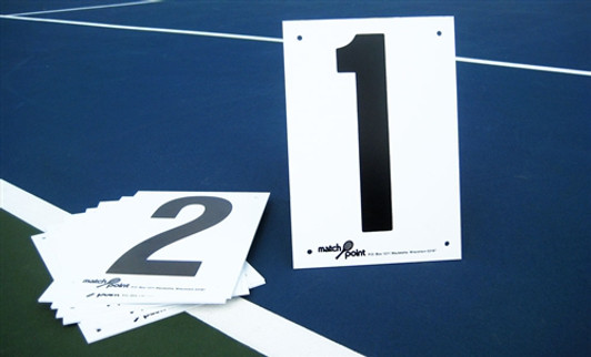 Tennis Court Numbers