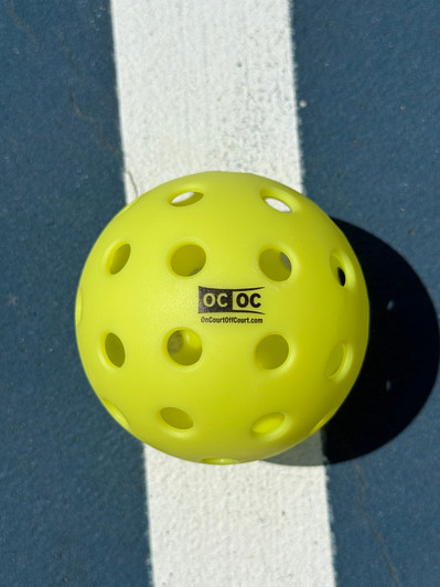 OCOC Pickleballs – 25 Outdoor Balls (Neon Yellow)