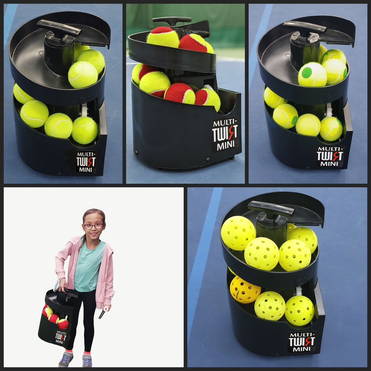 Multi-Twist Mini Ball Machine for Tennis & Pickleball