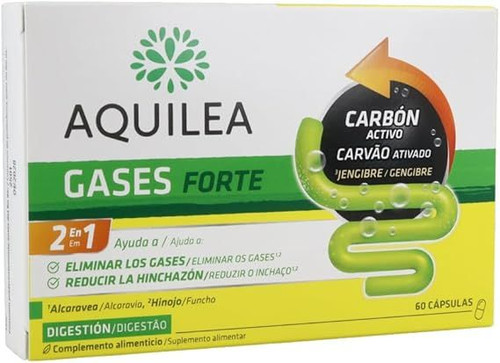 60 cápsulas gases forte aquilea