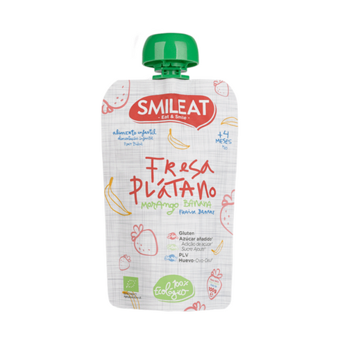 Smileat pouch fresa y plátano 100 g