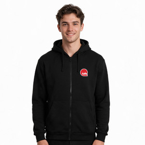 Mens Cut Zip Hoodie