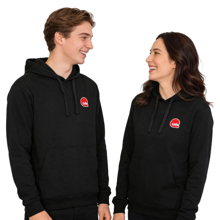 Tafe Crew Hoodie, Straight Cut style
