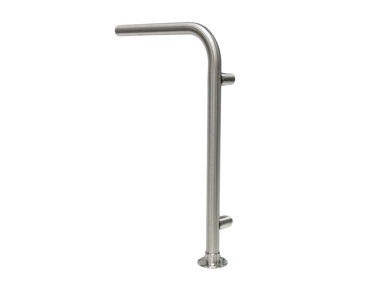 Round Top Shelf Sneeze Guard Post Open End