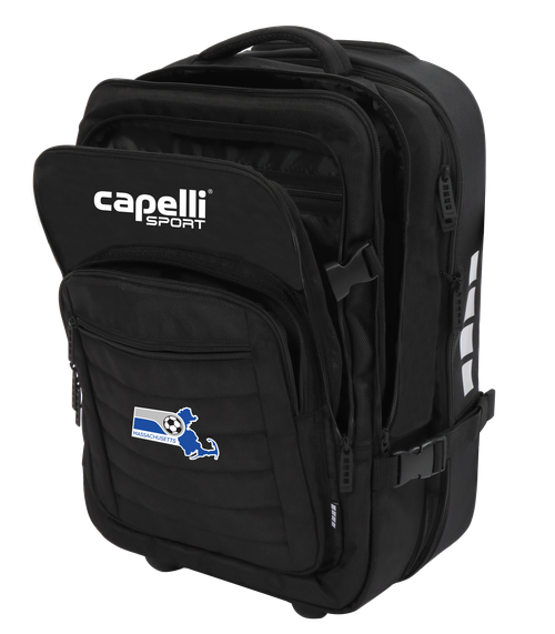 SELECT TROLLEY BAG 12.75”L X 8”W X 18.5”H BLACK WHITE - MSRC