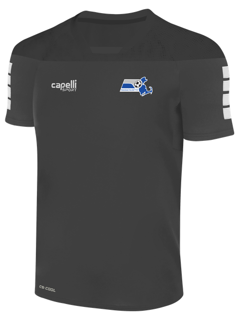 TRIBECA SHORT SLEEVE TRAINING TOP DARK GREY  - MSRC