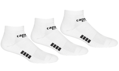 BASICS ULTRA COMFORT 3 PACK LOW CUT SOCKS WHITE BLACK - MSRC