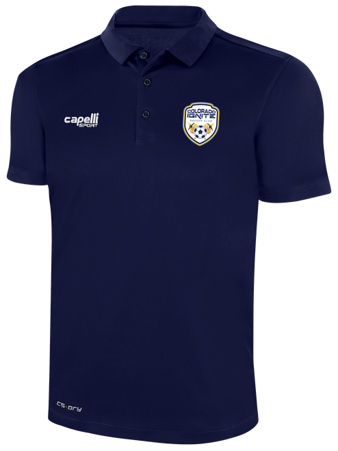 COLORADO IGNITE CLASSIS POLY POLO NAVY WHITE