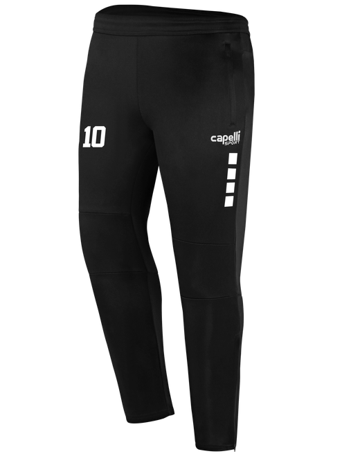 ELITE SA UPTOWN TRAINING PANTS BLACK WHITE