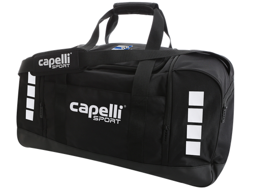 REFEREE COMMITTEE CS II MEDIUM DUFFLE BAG 24”L X 12”.5W X 12”H BLACK WHITE - NCSRA