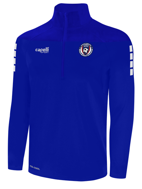REFEREE TRIBECA 1/4 ZIP TRAINING JACKET ROYAL BLUE WHITE - NCSRA