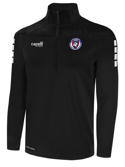 REFEREE TRIBECA 1/4 ZIP TRAINING JACKET BLACK  - NCSRA