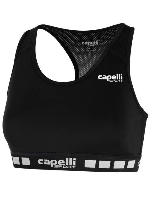 REFEREE WOMEN'S SPORTS BRA BLACK - KRDC