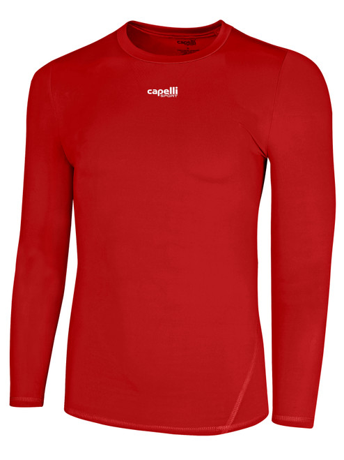 NASA UNITED   LONG SLEEVE PERFORMANCE TOP RED