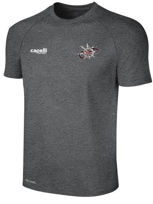 CHAOS FC BASICS II TRAINING JERSEY DARK HEATHER  GREY WHITE