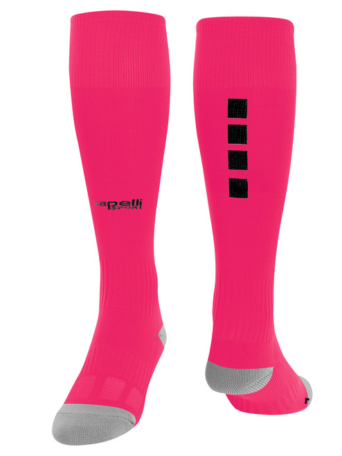 CHAOS FC 4 CUBE MATCH SOCKS NEON PINK BLACK