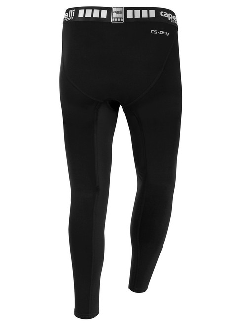 CHAOS FC BOYS & MEN'S FULL LENGTH WARM PERFORMANCE TIGHTS BLACK
