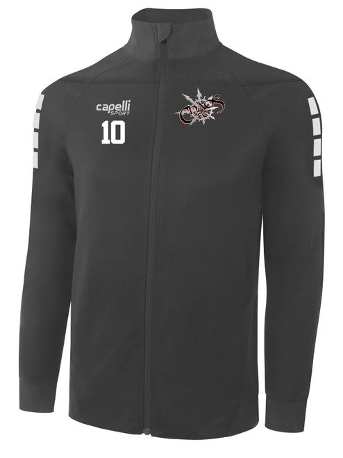 CHOAS FC TRIBECA 1/4 ZIP TRAINING TOP DARK HEATHER GREY