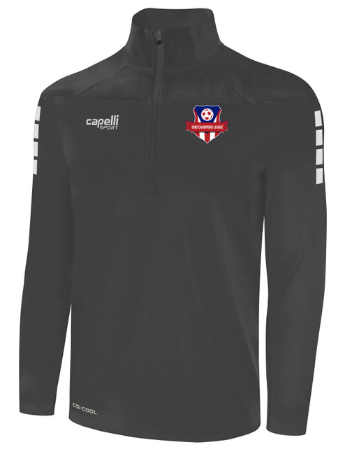 REFEREE TRIBECA 1/4 ZIP TRAINING JACKET DARK GREY  - OCL
