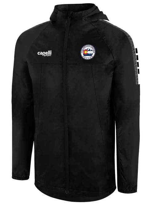 COLORADO UNITED MADISON ALL WEATHER JACKET BLACK WHITE