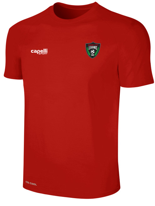 LEGENDS SC MAGIC CITY BASICS II  TRAINING JERSEY RED WHITE