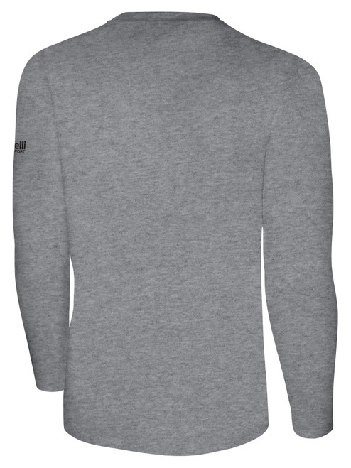LEGENDS SC MAGIC CITY BASICS LONG SLEEVE TEE SHIRT SMALL CREST ON LEFT CHEST LIGHT HEATHER GREY BLACK