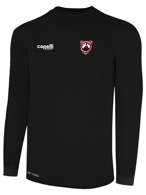 UTAH GLORY BASICS II LONG SLEEVE TRAINING JERSEY BLACK WHITE