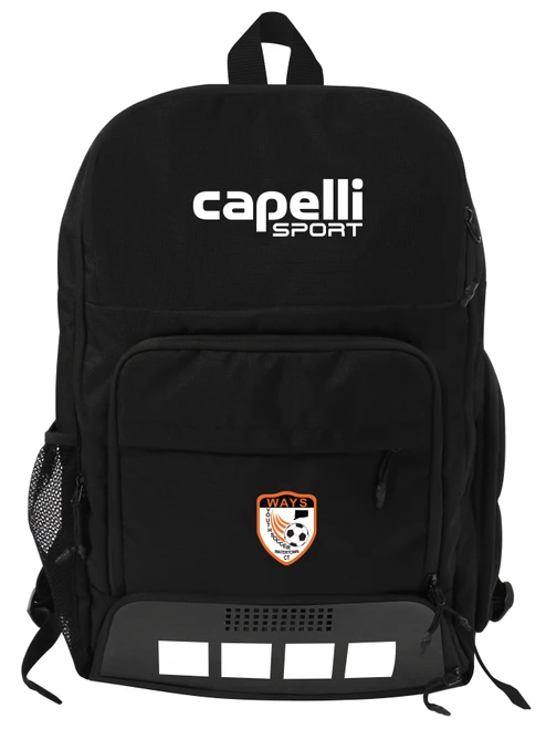 WATERTOWN FC PITCH I TEAM BACKPACK BLACK WHITE