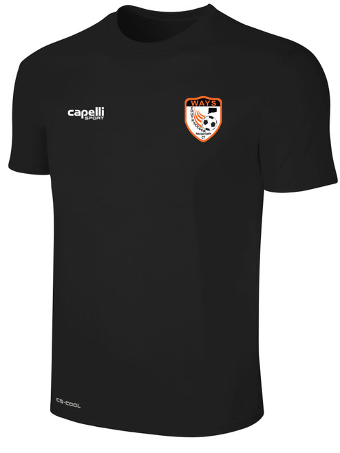 WATERTOWN FC BASICS II TRAINING JERSEY BLACK WHITE