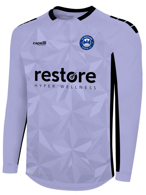 FC WESTLAKE ELITE PITCH STAR LONG SLEEVE GOALKEEPER JERSEY  LAVENDER BLACK -KIT