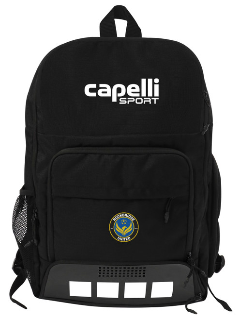 ROCKBRIDGE UNITED PITCH I TEAM BACKPACK BLACK WHITE