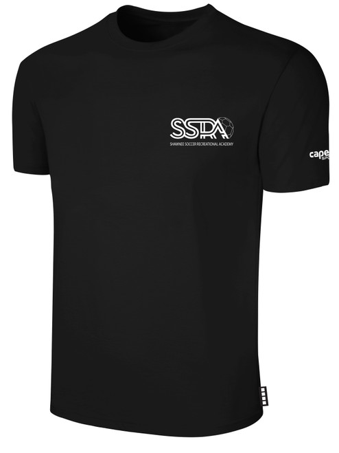 FC ALLIANCE  SHORT SLEEVE COTTON T-SHIRT FC ALLIANCE WEARERS LEFT CHEST BLACK WHITE
