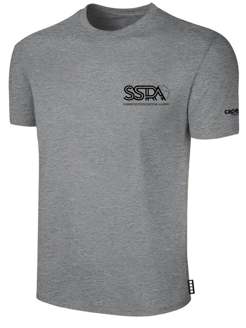 FC ALLIANCE  SHORT SLEEVE COTTON T-SHIRT FC ALLIANCE WEARERS LEFT CHEST LIGHT HEATHER GREY BLACK