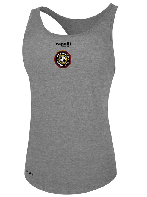 NEW BRITAIN SOCCER  RACER BACK TANK LIGHT HEATHER GREY