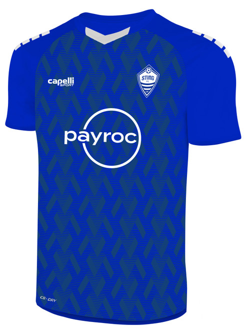 ORLAND PARK STING FC MATCH HOME & AWAY LENOX II JERSEY ROYAL BLUE WHITE -KIT