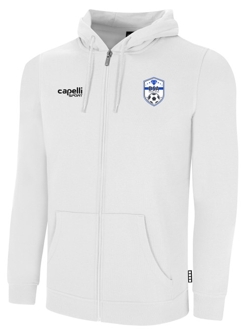 DIAMONDS SA   FULL ZIP HOODIE WHITE BLACK
