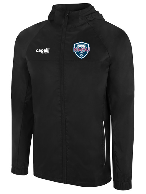 UDA SOCCER BASICS ALL WEATHER JACKET BLACK WHITE