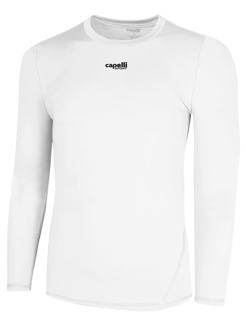 UDA SOCCER LONG SLEEVE PERFORMANCE TOP WHITE