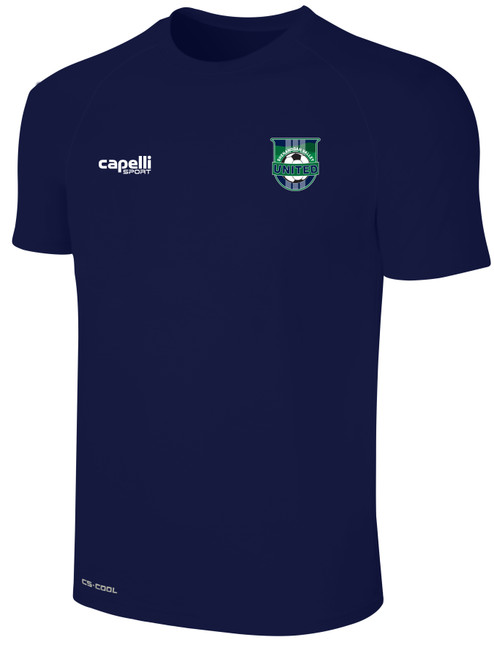SHENANDOAH VALLEY BASICS II SHORT SLEEVE TRAINING JERSEY NAVY WHITE