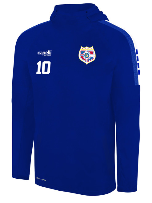 SOCA MADISON  WARM TRAINING TOP ROYAL BLUE WHITE -KIT