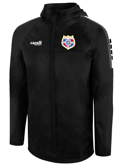 SOCA MADISON ALL WEATHER JACKET BLACK WHITE