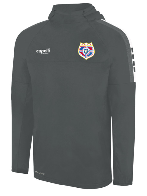 SOCA MADISON WARM TRAINING TOP MEDIUM GREY WHITE