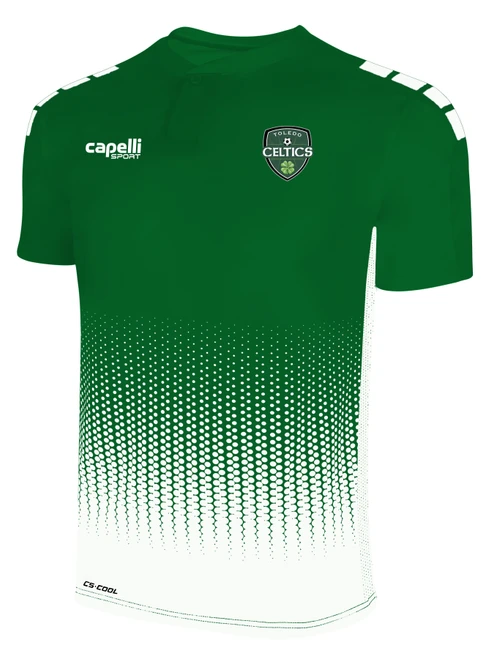 TOLEDO CELTIC SOHO FUSION SHORT SLEEVE JERSEY GREEN WHITE