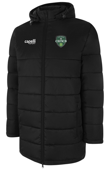 TOLEDO CELTIC BASICS STADIUM COAT BLACK WHITE