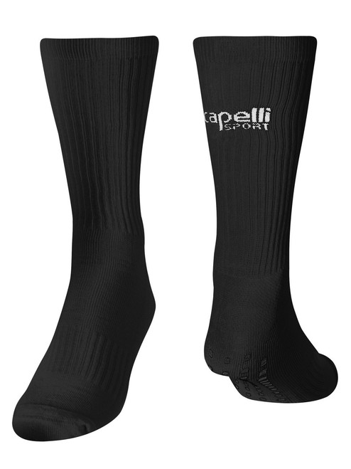 VISION TRAINING SA  CREW SOCKS WITH GRIPPERS BLACK WHITE