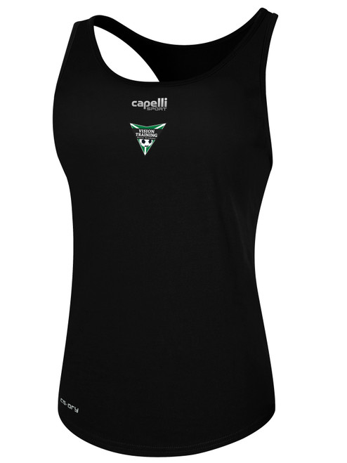 VISION TRAINING SA   RACER BACK TANK BLACK
