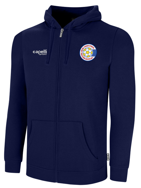 REFEREE  BASICS FLEECE ZIP UPNAVY WHITE - NYS